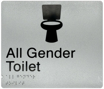 All Gender Toilet Sign - Plastic