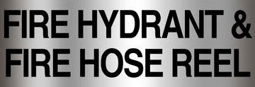 Fire Hydrant & Fire Hose Reel Sign - Aluminium