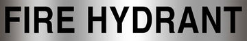 Fire Hydrant Sign - Aluminium