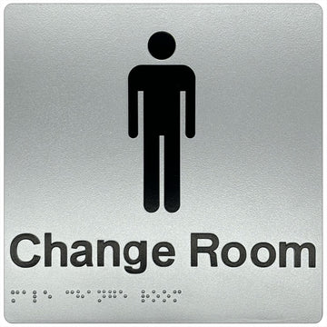 Male Change Room Sign - Plastic