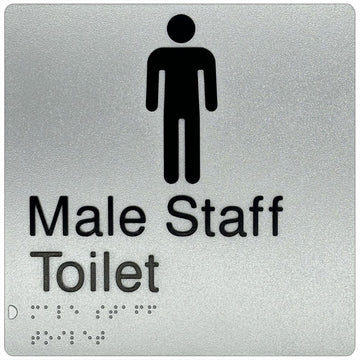 Male Staff Toilet Sign - Plastic