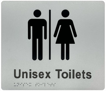 Unisex Airlock Toilet Sign - Plastic