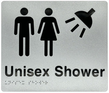 Unisex Shower Sign - Plastic