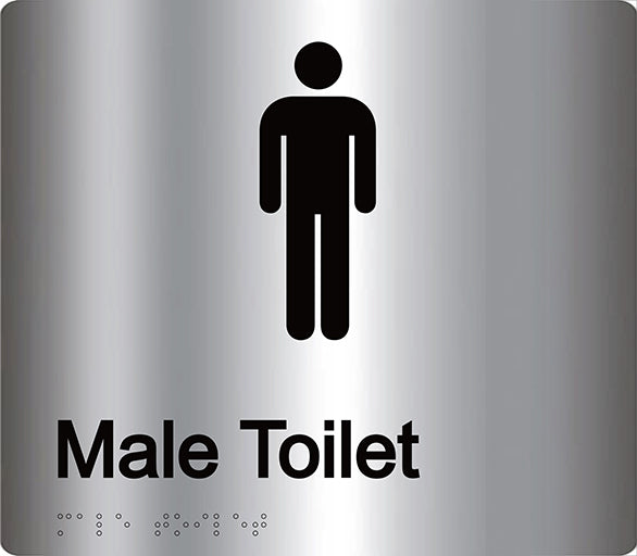 Male Toilet Sign - Aluminium
