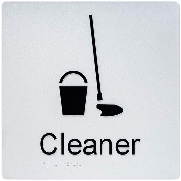 Cleaner Sign - Plastic