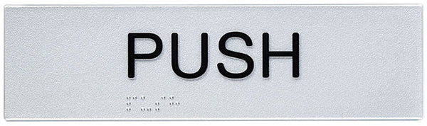 Push Sign - Plastic