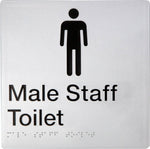 Male Staff Toilet Sign - Plastic