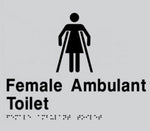 Female Ambulant Toilet Sign - Plastic