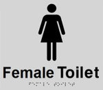 Female Toilet Sign - Plastic