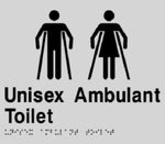 Unisex Ambulant Toilet Sign - Plastic