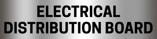 Electrical Distribution Board Sign - Aluminium