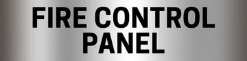 Fire Control Panel Sign - Aluminium