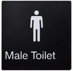 Male Toilet Sign - Black