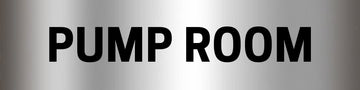Pump Room Sign - Aluminium