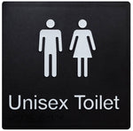Unisex Toilet Sign - Black