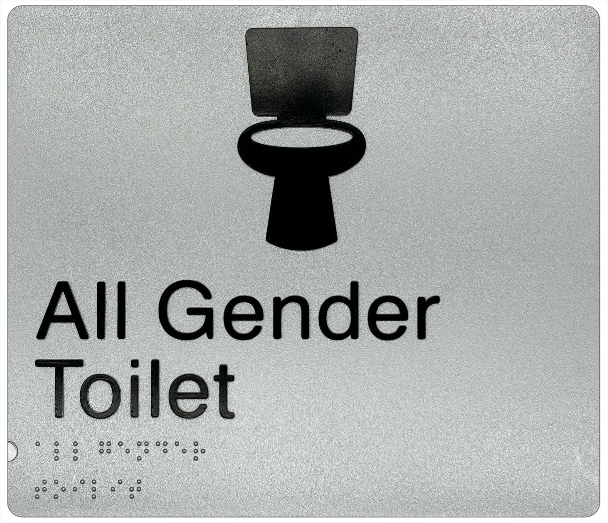 All Gender Toilet Sign - Plastic