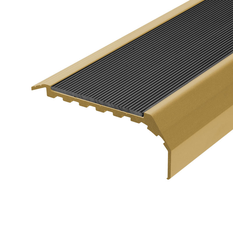 Non Slip Stair Nosing (2 Part System) CARPET PROFILE - GOLD