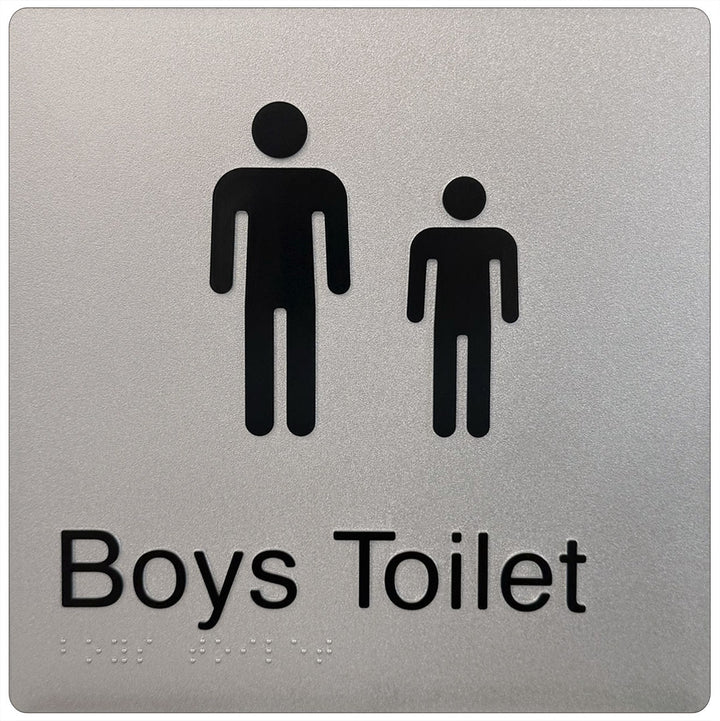 Boy Box Sign Braille & Tactile Boys Toilet Sign – Bractile