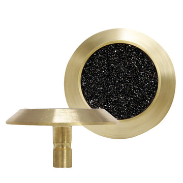 Tactile Indicator Stud - Brass - Black Insert