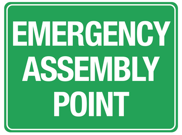 Emergency Assembly Point - Plastic