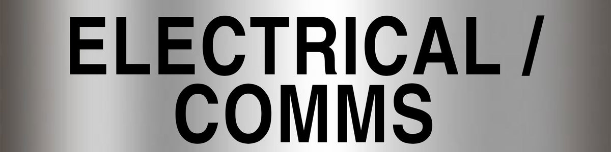 Electrical / Comms Communications Sign - Aluminium – Bractile