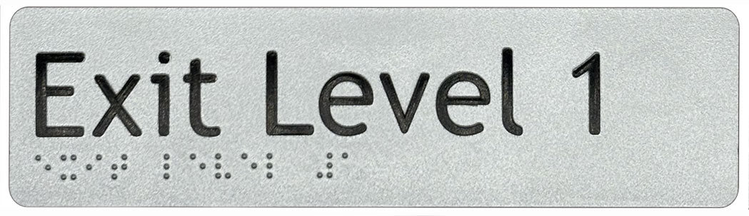 Exit Level 1 Sign - Plastic