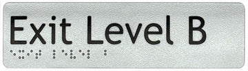 Exit Level Basement Sign - Plastic