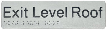 Exit Level Roof Sign - Plastic