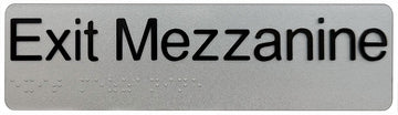 Exit Mezzanine Sign - Plastic