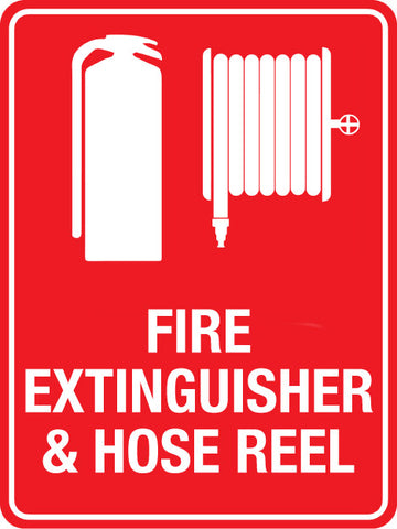Fire Extinguisher & Hose Reel Sign - Plastic