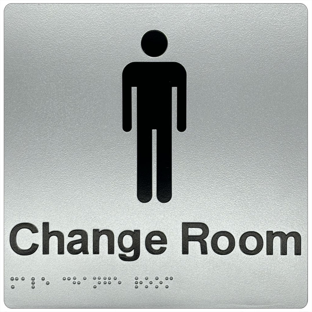 Male Change Room Sign - Plastic