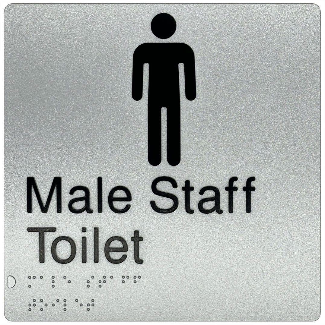 Male Staff Toilet Sign - Plastic