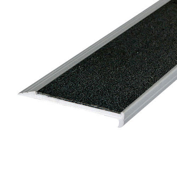 Non Slip Stair Nosing - Aluminium with Carborundum Insert - One Part System