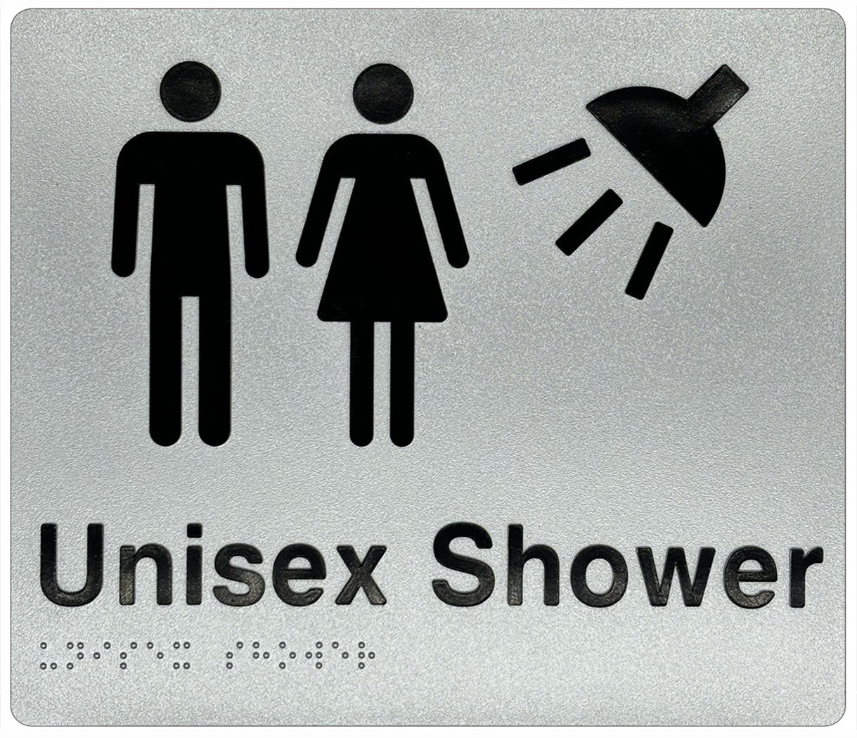 Unisex Shower Sign - Plastic