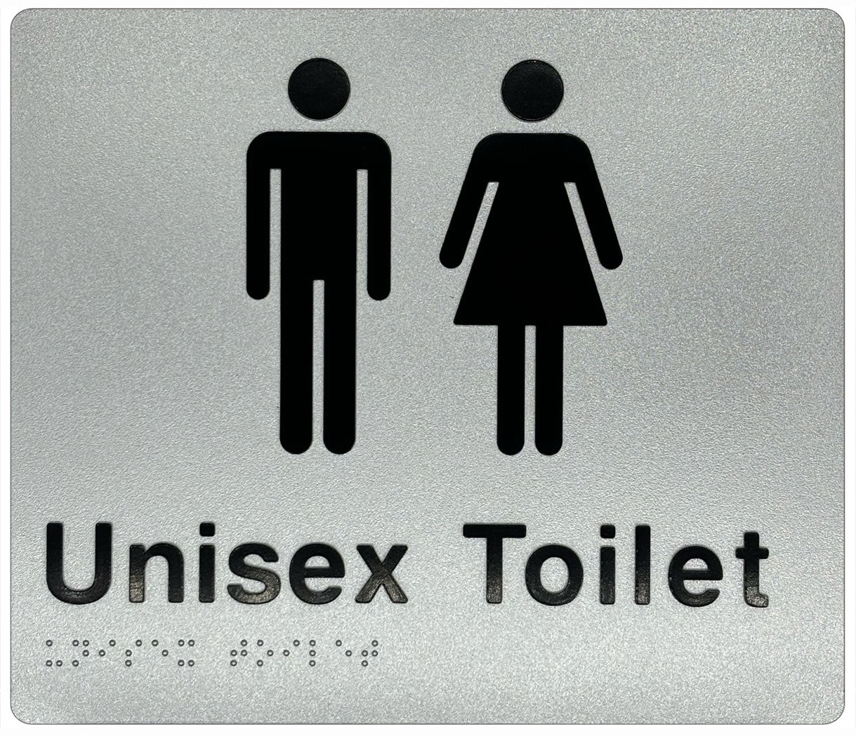 Unisex Toilet Sign - Plastic