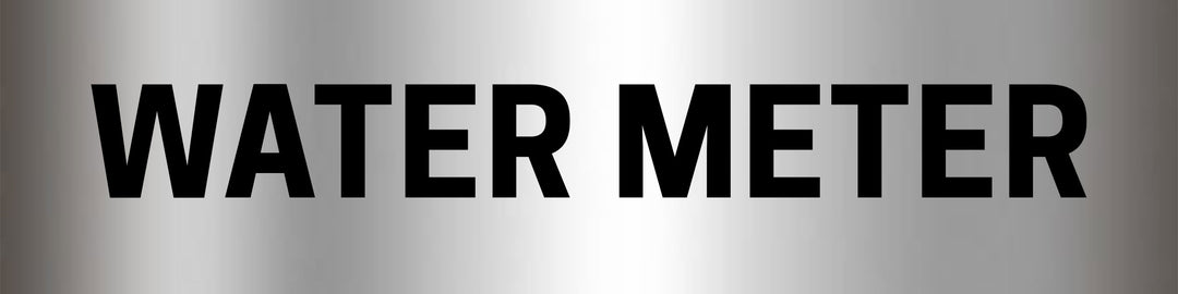 Water Meter Sign - Aluminium – Bractile Signs
