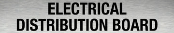 Electrical Distribution Board Sign - Aluminium