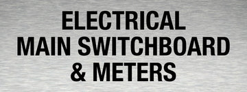 Electrical Main Switchboard & Meters Sign - Aluminium