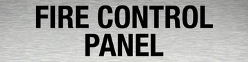 Fire Control Panel Sign - Aluminium