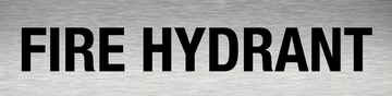 Fire Hydrant Sign - Aluminium