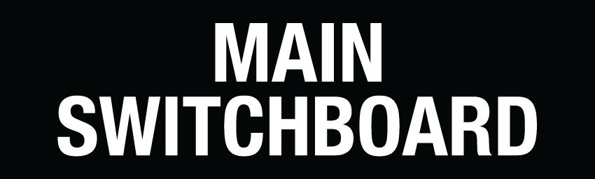 Main Switchboard Vinyl Sticker