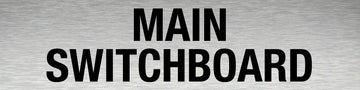 Main Switchboard Sign - Aluminium