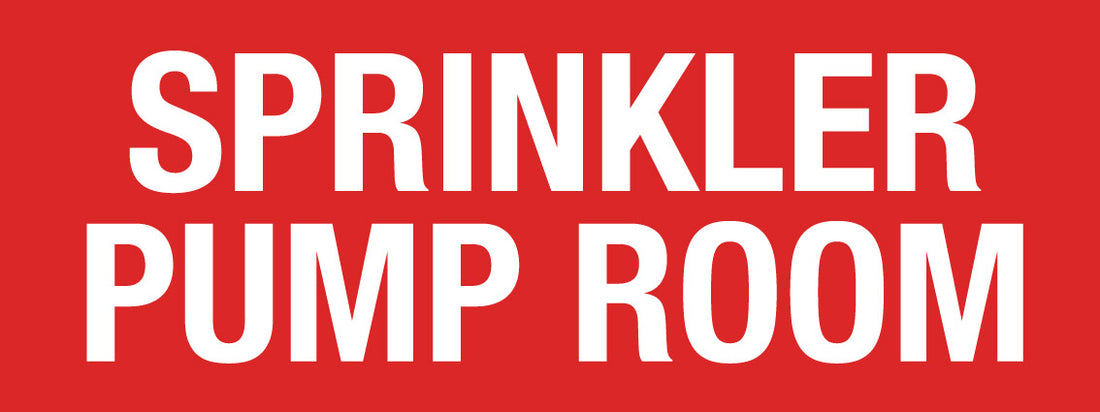 Sprinkler Pump Room Sign - Aluminium