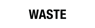 Waste Vinyl Sticker