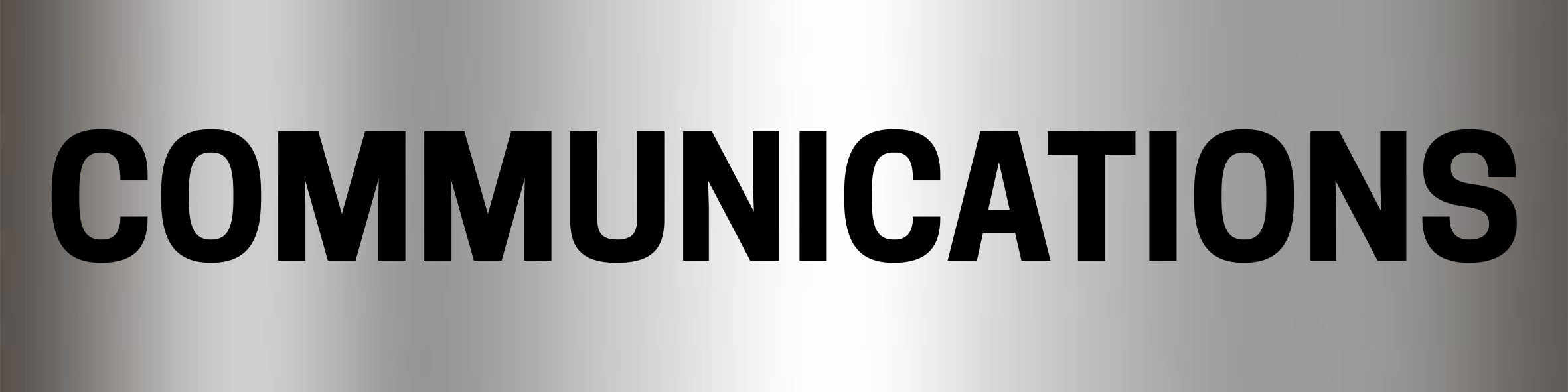 Communications Sign - Aluminium – Bractile