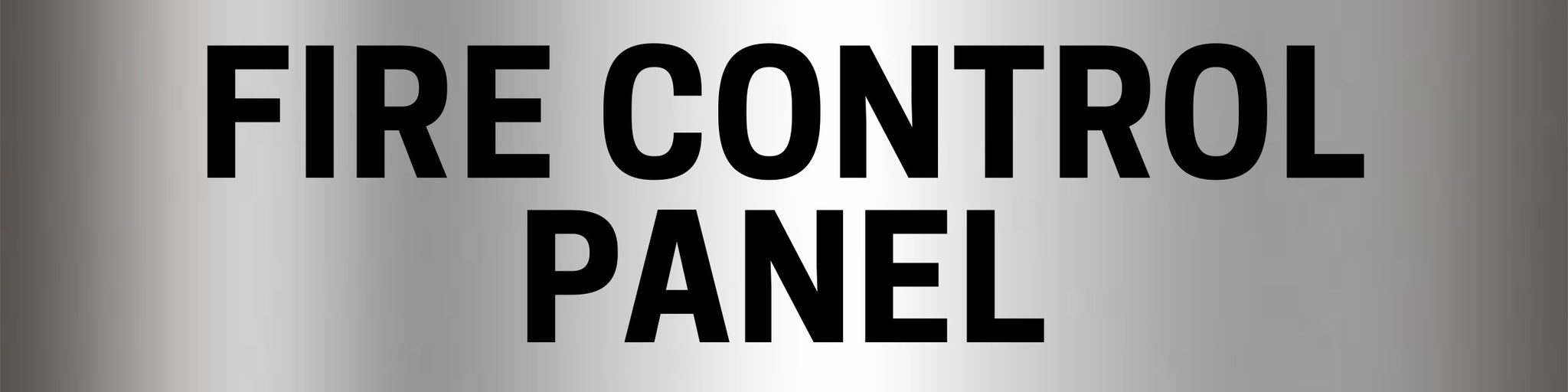 Fire Control Panel Sign - Aluminium