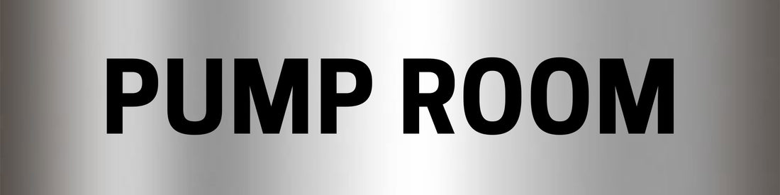 Pump Room Sign - Aluminium